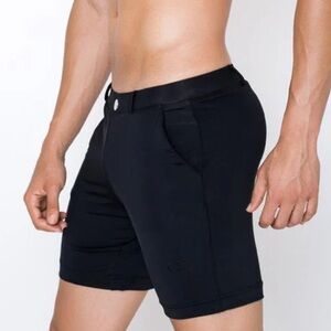 NWOT ZEROS S61  BONDI STRETCH SHORTS BLACK MEN SIZE S